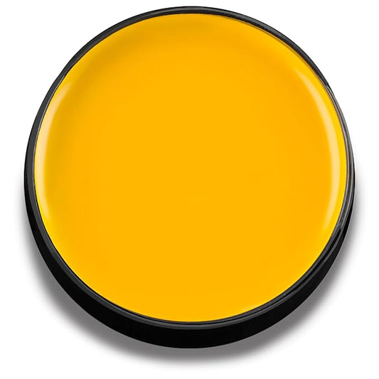 Mehron Makeup Color Cups | Stage, Foundation, Face Paint, Body Paint, Halloween | Face Paint Makeup | Greasepaint .5 oz (14 g) (Yellow)-Velvo Beauty
