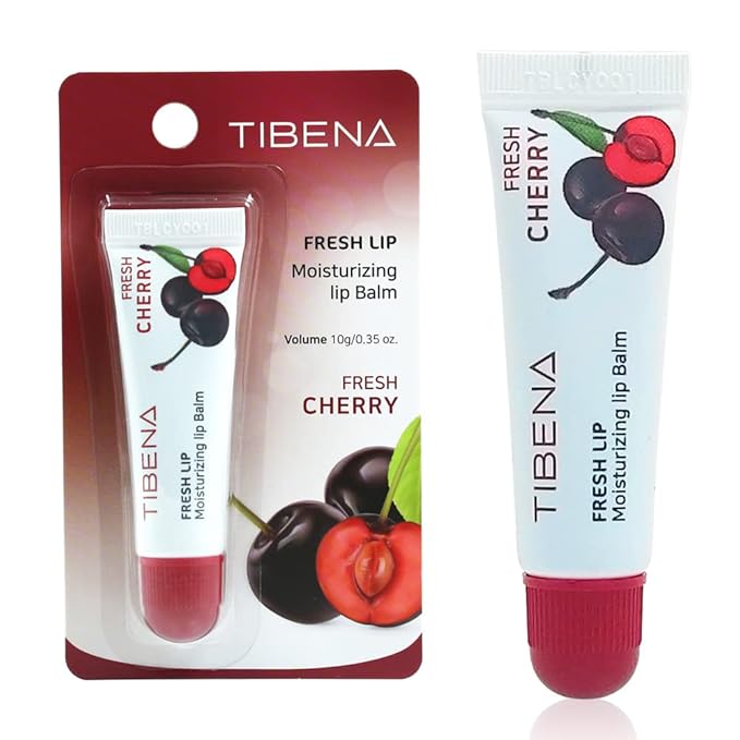 Fresh Lip Moisturizing Lip Balm, Tinted Lip Balm, Moisturizing Lip Care, Gift for Women, for Dry Lips, with Shea Butter (Cherry)-Velvo Beauty