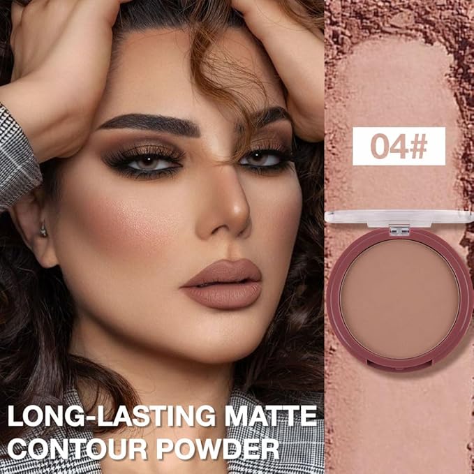 Natural Matte Light Brown Cream Contour Palette – Lightweight, Blendable Monochrome Powder, Base for All Skin Tones, Face Makeup for Women & Men, Vegan & Cruelty-Free, Paleta de Contorno en Crema Mate-Velvo Beauty
