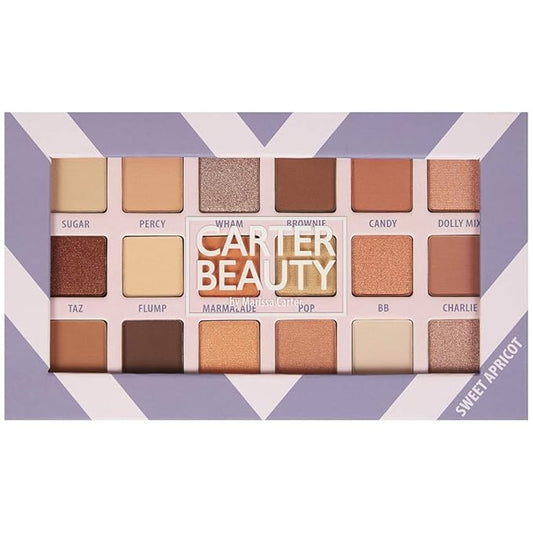 Carter Beauty 18 Shade Eyeshadow Palette | Long Lasting Eye Shadow Makeup | Shimmer & Matte Vibrant Colors (Sweet Apricot)-Velvo Beauty