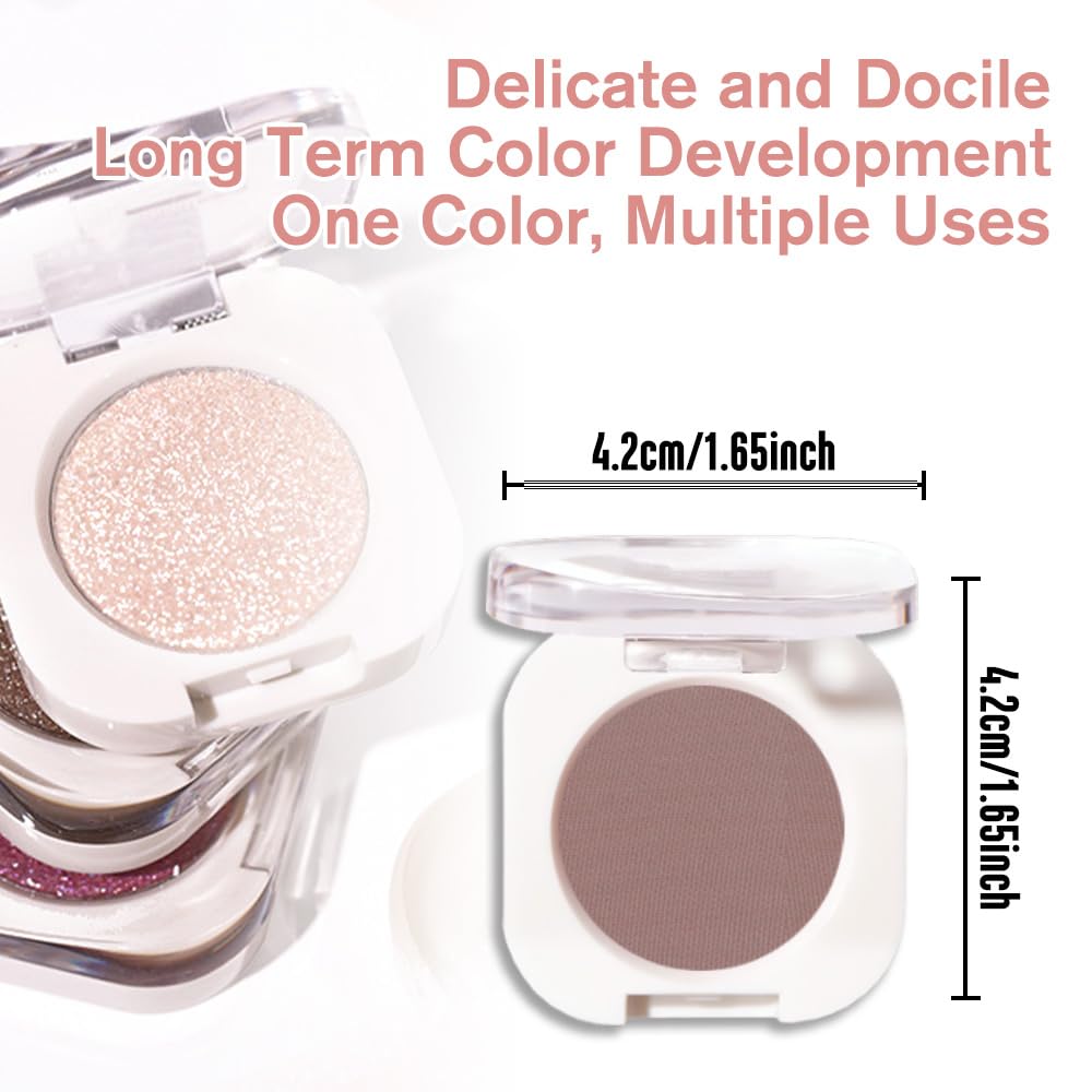 Single Matte Eye Shadow Palette Makeup, Light Cocoa Matte Eyeshadow for Women, Monochrome Eye Shadow Makeup, Pigmented Waterproof Sombras Para Ojos, Vegan, Talc, Paraben & Cruelty Free, 18-Velvo Beauty