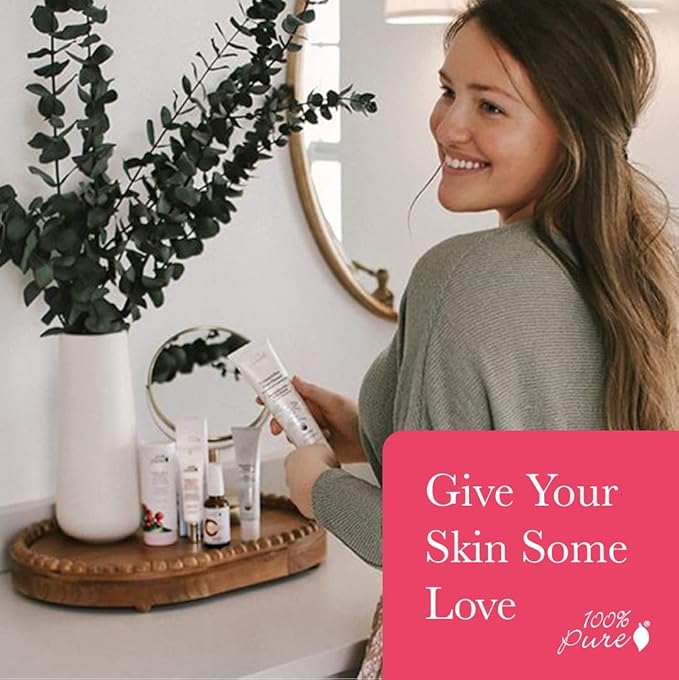 100% PURE Watermelon Cucumber Water Locking Moisturizer Natural Facial Hydration Boost with Hyaluronic Acid Replenishing Anti Aging Face Cream & Quenching Dry Skin Care Vegan - 1.4 fl oz-Velvo Beauty