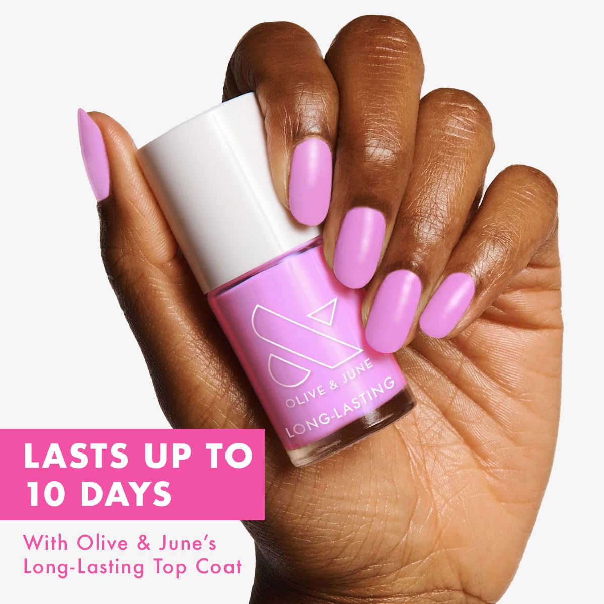 Olive & June Long Lasting Nail Polish | Gel-Like Finish No Lamp Needed | Lasts up to 10 days | Salon-Quality Color at Home | 15-Free, Vegan & Cruelty-Free Chip-Resistant Shine | Fierce & Loving Lilac-Velvo Beauty