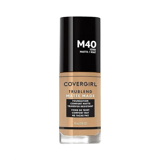 Covergirl Trublend Matte Made Liquid Foundation, T10 Golden Amber, 1 Fl Oz (Pack of 1)-Velvo Beauty