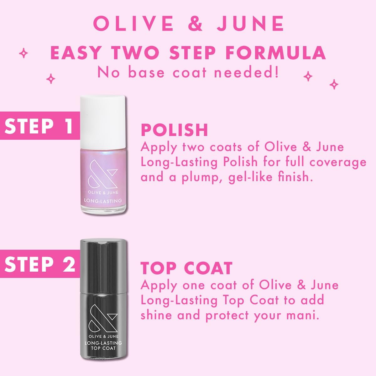 Olive & June Long-Lasting Nail Polish | Gel-Like Finish No Lamp Needed Lasts up to 10 days | Salon-Quality Color at Home | 15-Free, Vegan & Cruelty-Free Chip-Resistant Shine | Strawberry Scone-Velvo Beauty
