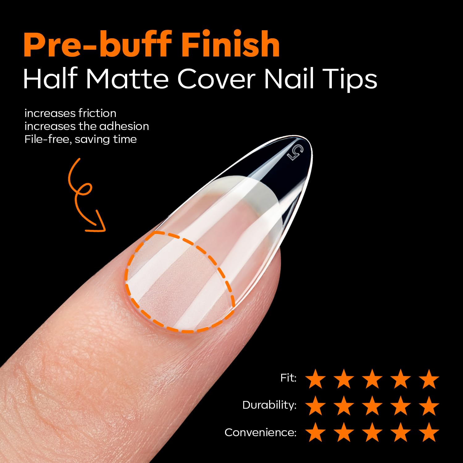 modelones Short Almond Nail Tips, Pre-shaped Soft Gel Tips Fake Nails False Acrylic Clear Full Cover Press on Extension Kit Gel Manicure DIY at Home 216PCS 12Sizes-Velvo Beauty