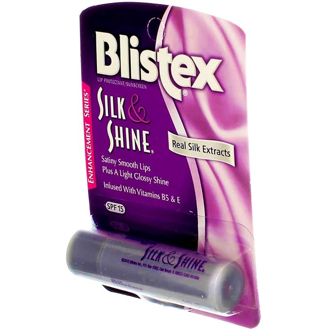 Blistex Silk & Shine Lip Moisturizer 0.13 oz Pack of 6 (NO SPF)-Velvo Beauty