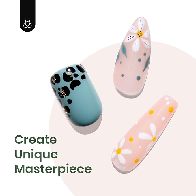 Beetles Gel Nail Polish, 6 Colors Sage Green Tranquil Grace Collection Pink Olive Green White UV Gel Nail Polish Manicure Art Design Gifts for Women-Velvo Beauty