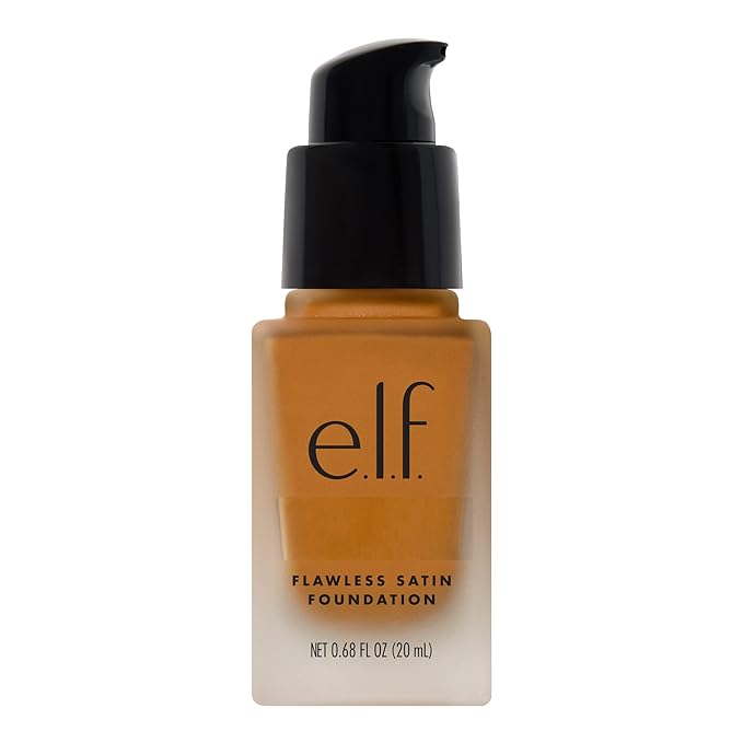 e.l.f. Flawless Finish Foundation, Lightweight & Medium Coverage, Semi-Matte Finish, Chai, 0.68 Fl Oz (20mL)-Velvo Beauty
