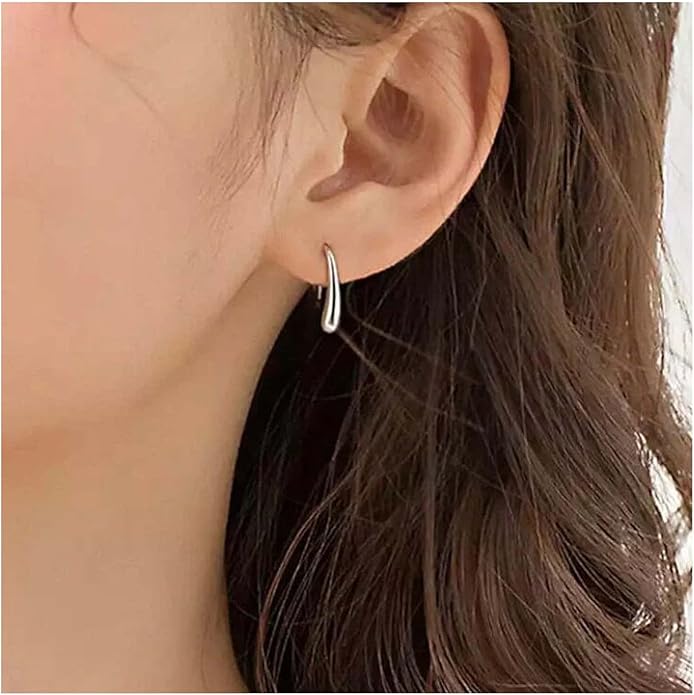 Vintage Water Drop Earrings Gold Teardrop Earrings Tiny Droplet Earrings Minimalist Everyday Earrings Jewelry for Women and Girls-Velvo Beauty