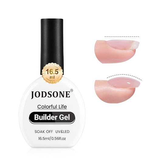 JODSONE Clear Builder Gel for Nails 16.5ml, Nail Strengthener Gel Polish for Thickening, Nail Extension, Apex Building, Repair and Long Lasting Nail Art Design Gift for Women-Velvo Beauty