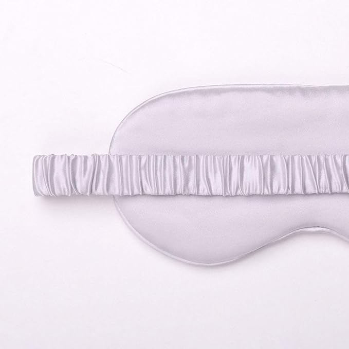 Silk Sleep Mask Light Blocking Luxury 100% Mulberry 19mm Silk Eye Mask Eye Cover Blindfold Ultra Soft Light & Comfy Anti Aging Skin Care with Travel Bag Gift Package-Velvo Beauty