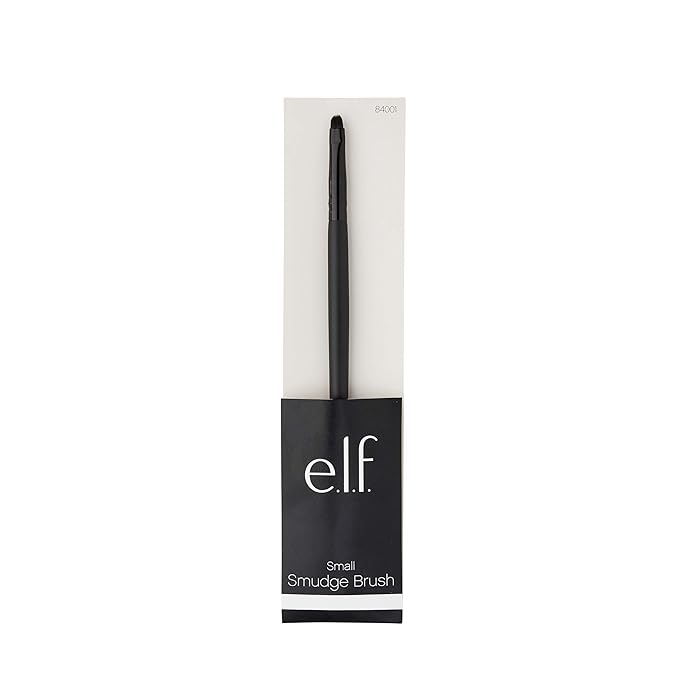 e.l.f. Small Smudge Brush for Precision Eyeshadow and Eyeliner, Synthetic (Pack of 2)-Velvo Beauty