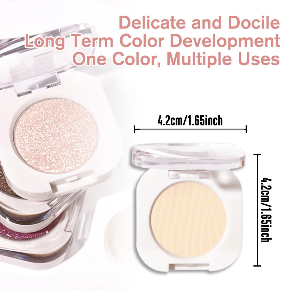 Single Matte Eye Shadow Palette Makeup, Smoky Beige Matte Eyeshadow for Women, Monochrome Eye Shadow Makeup, Pigmented Waterproof Sombras Para Ojos, Vegan, Talc, Paraben & Cruelty Free, 17-Velvo Beauty