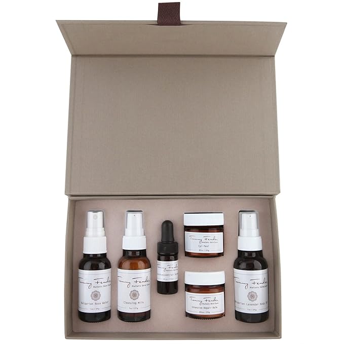 Natural Rejuvenating Treatment Kit | Organic, Cruelty-Free, Non-Toxic | Rejunivate + Tone with Cleansing Milk, Rose Water, Epi-Peel, Repair Balm, Body Oil, Serum (6 Piece Set)-Velvo Beauty
