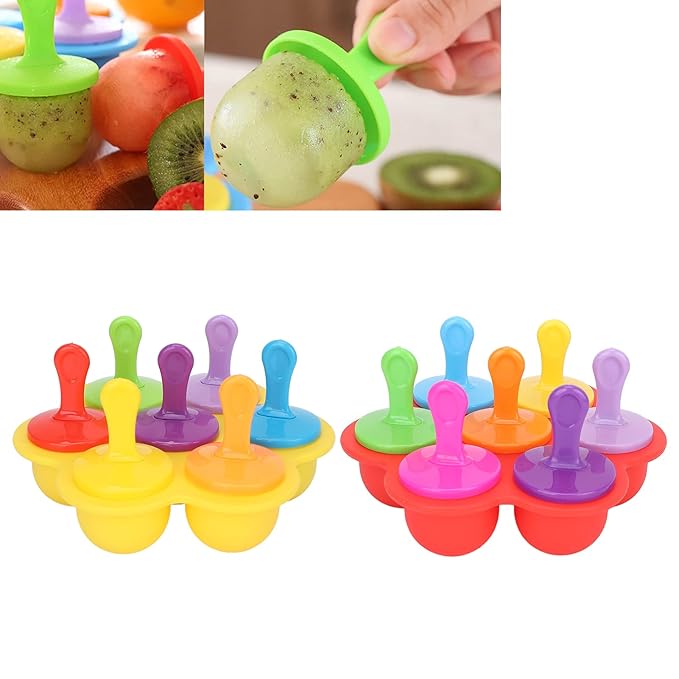 Cube Ice Roller, Reusable Silicone Ice Tray Fine Lines Removal Facial Beauty Ice Roller Skin Care Tools for Face Eyes Lubricate the Skin(yellow)-Velvo Beauty