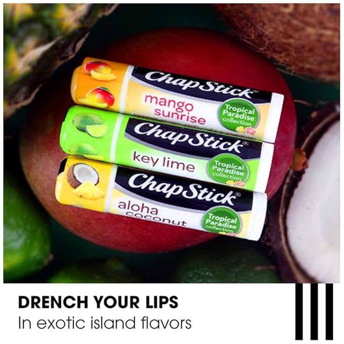ChapStick Summer Vibes Collection – Tropical Paradise, Mocktail, and I Love Summer Lip Balm Collections, 0.15 Oz Ea (9 Piece Set)-Velvo Beauty