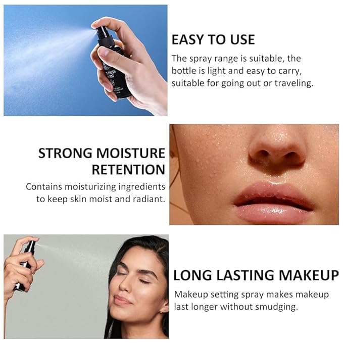 Kaely 2IN1 Hydrating Setting Spray for Face,Primer Face Makeup Matte Dewy Finish,Waterproof Setting Spray for Makeup Long Lasting,Oil Control,maquillaje Up To 16 Hours,Vegan & Cruelty-Free-Velvo Beauty