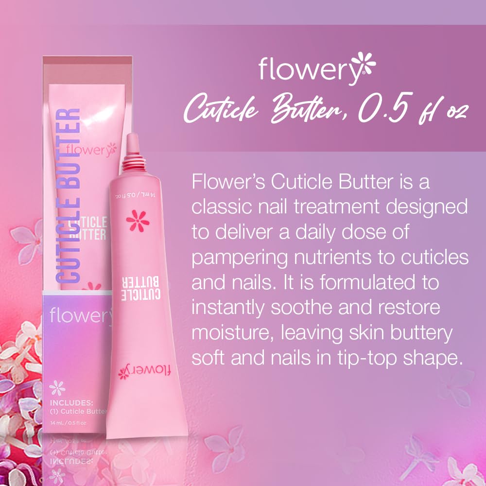 Flowery Cuticle Butter, Nourishing Nail Care Wonder, 14ml-Velvo Beauty