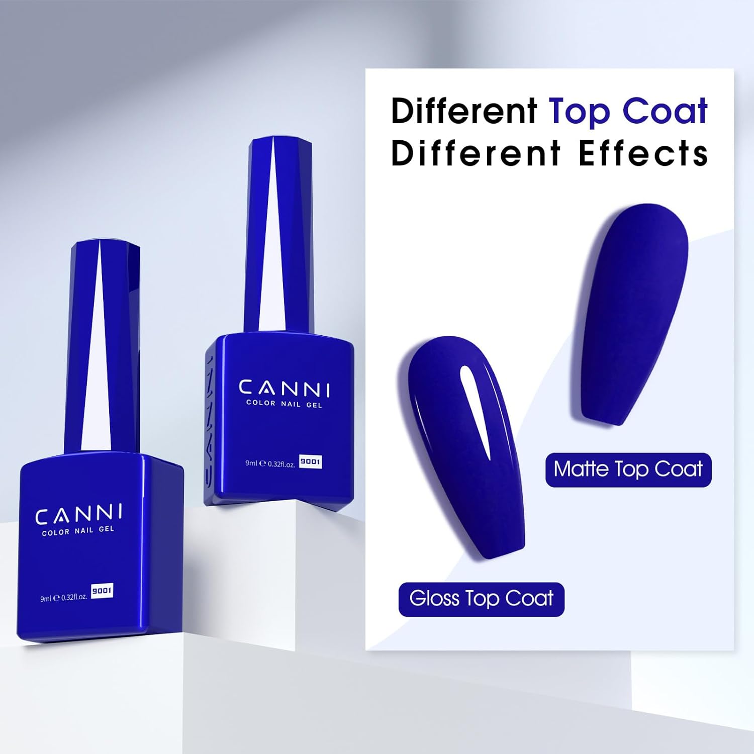 CANNI Royal Blue Gel Nail Polish – Classic Deep Navy Blue UV LED Soak Off High Gloss, Long Lasting Nail Polish Gel for Salon and Home Manicure-Velvo Beauty
