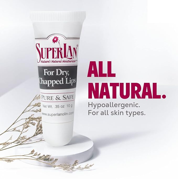 Lanolin Lip Balm 2 pack - Organic Lip Repair for Hot/Dry Weather - Natural nipple cream - Moisturizer for cracked lips - Hydrating lip care - Ultra pure jojoba oil - Chapstick For Men & Women 0.70 Oz-Velvo Beauty