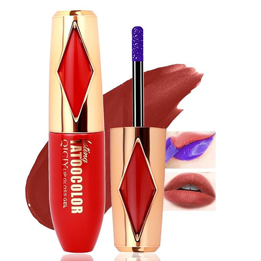 Peel Off Lip Stain -Lip Stain Peel Off Masque - Long Lasting, Waterproof and Transfer Proof Nude Lip Tint, Matte Finish Peel Off Makeup-Velvo Beauty