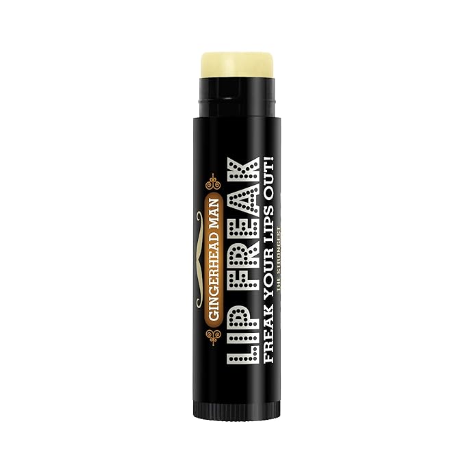 Doctor Lip Bang's BUZZING Lip Balm | Lip Freak | 100% All Natural | Cruelty Free | Flavoured Lip Freak (GingerHead Man)-Velvo Beauty