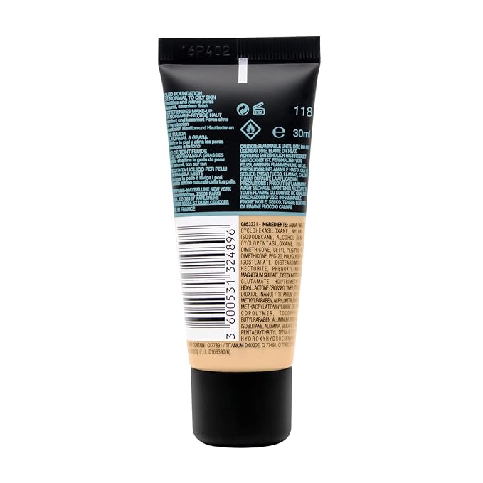 Maybelline New York Fit Me Matte & Poreless Foundation 118 Light Beige 30ml-Velvo Beauty