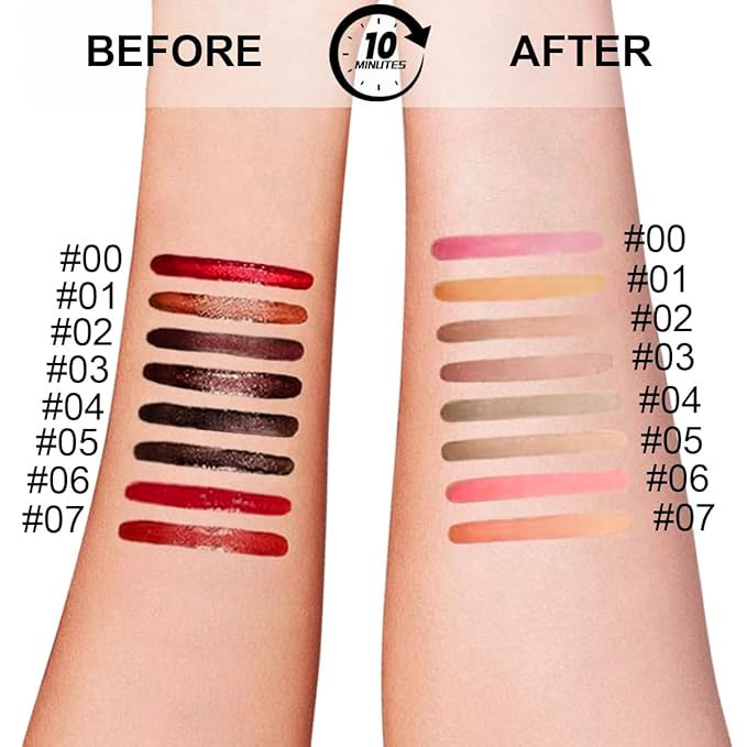 3 Colors Peel Off Lip Liner Stain with Tweezer, Long Lasting Waterproof Lip Tint Stains Makeup Set with Matte Finish for Women, Natural Look, Easy to Use, for All Skin Types (#015, M)-Velvo Beauty