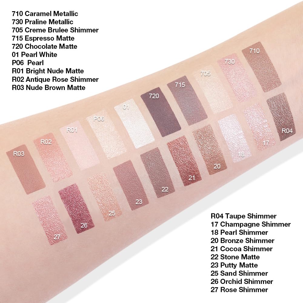 Kaely Single Cream Eyeshadow Pot, Espresso Matte Eye Shadow for Older Women High Pigmented Waterproof, Natural Eyeshadow Palette Makeup Brightener, sombras en crema para ojos, Blendable, 715-Velvo Beauty