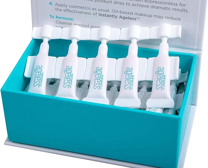 Instantly Ageless Facelift in A Box - Instant Eye Bag Remover Puffiness -1 Box of 25 Vials - Instant Under Eye Bags Remover - Wrinkle Tightener - Instant Wrinkle Remover for Face Instant Lift-Velvo Beauty