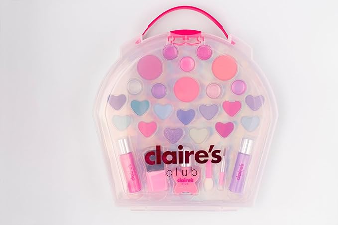 Claire's Club Pink Cupcake Makeup Case- Designed for Little Girls Ages 3 to 6-Velvo Beauty