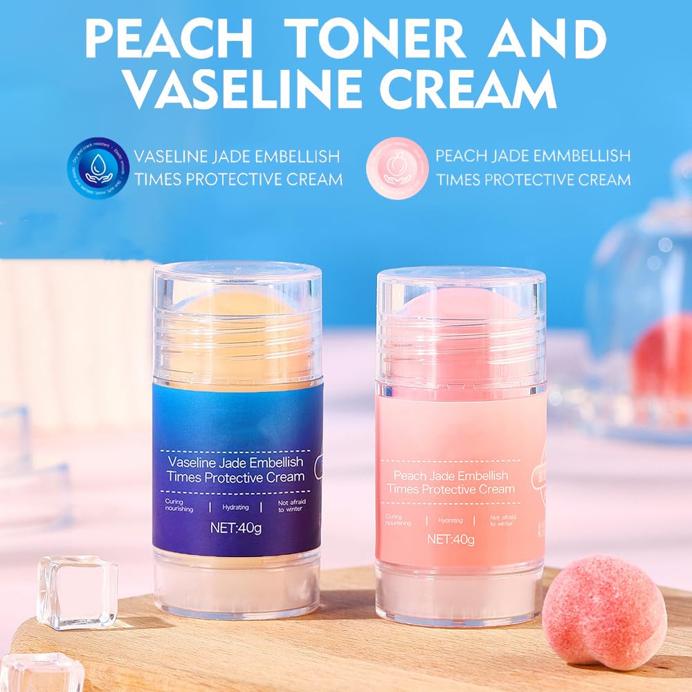 Crack Feet Prevention Stick,2pcs Anti Crack Foot Cream For Dry Heels,Moisturizing Foot Balm Stick for Women Men Dry Heels(Pink+Blue)-Velvo Beauty