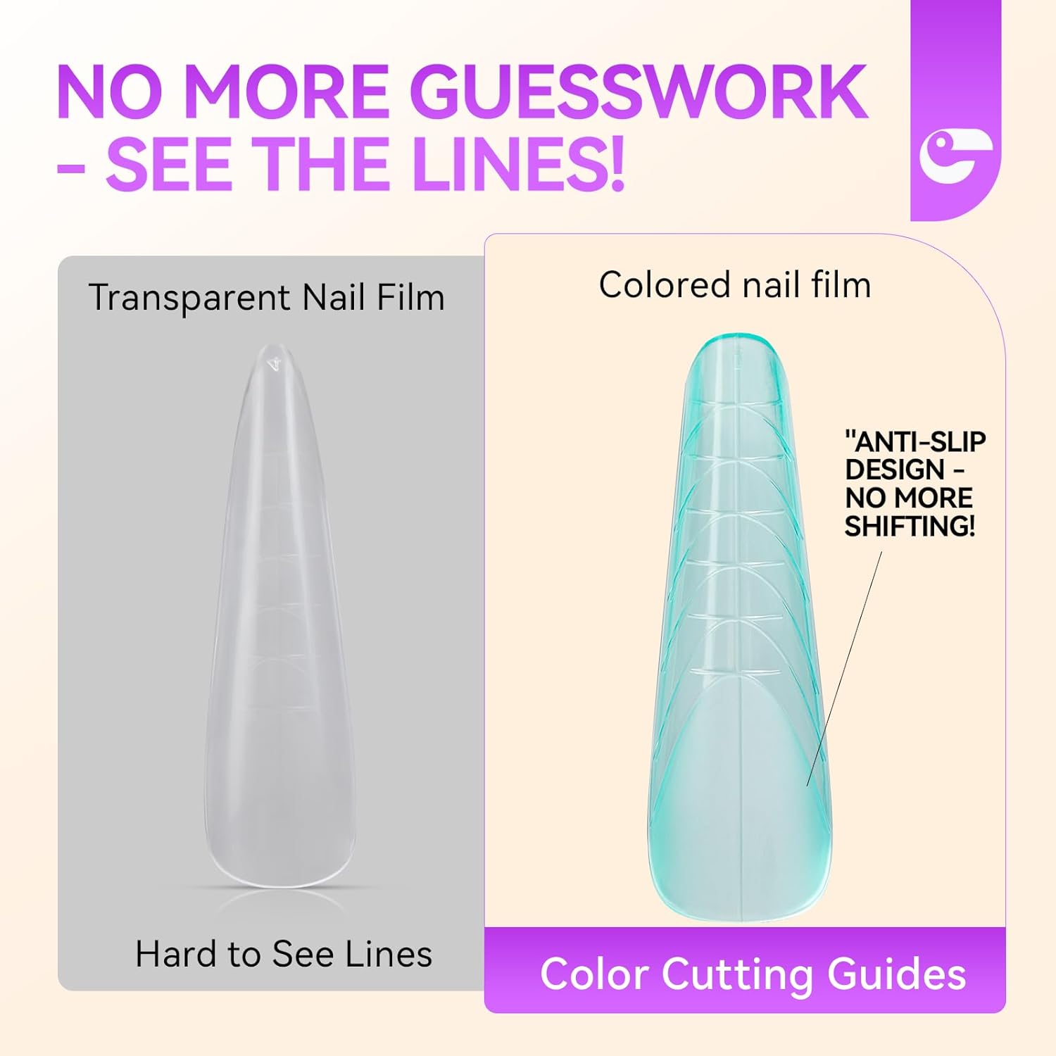 288pcs Nail Dual Forms for Buildergel: Gelike EC 12 Unique Styles & Sizes for Professional Salon-Quality Manicures at Home-Velvo Beauty