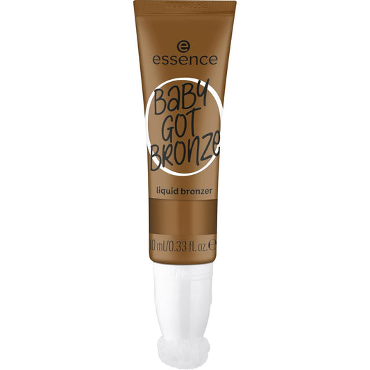 essence | Baby Got Bronze Liquid Bronzer | Lightweight, Buildable, Natural Finish with Sponge Applicator| Vegan & Cruelty Free (30 | Vacation Vibes)-Velvo Beauty