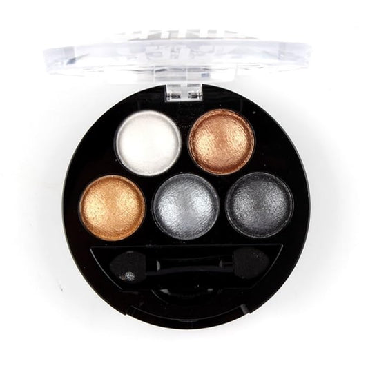 Mallofusa 5 Colors Professional Eye Shadow Palette Eyeshdow Powder Metallic Shimmer Fashion Eye Makeup Charming Highlight Look (Taupe Craze) 4.7oz-Velvo Beauty