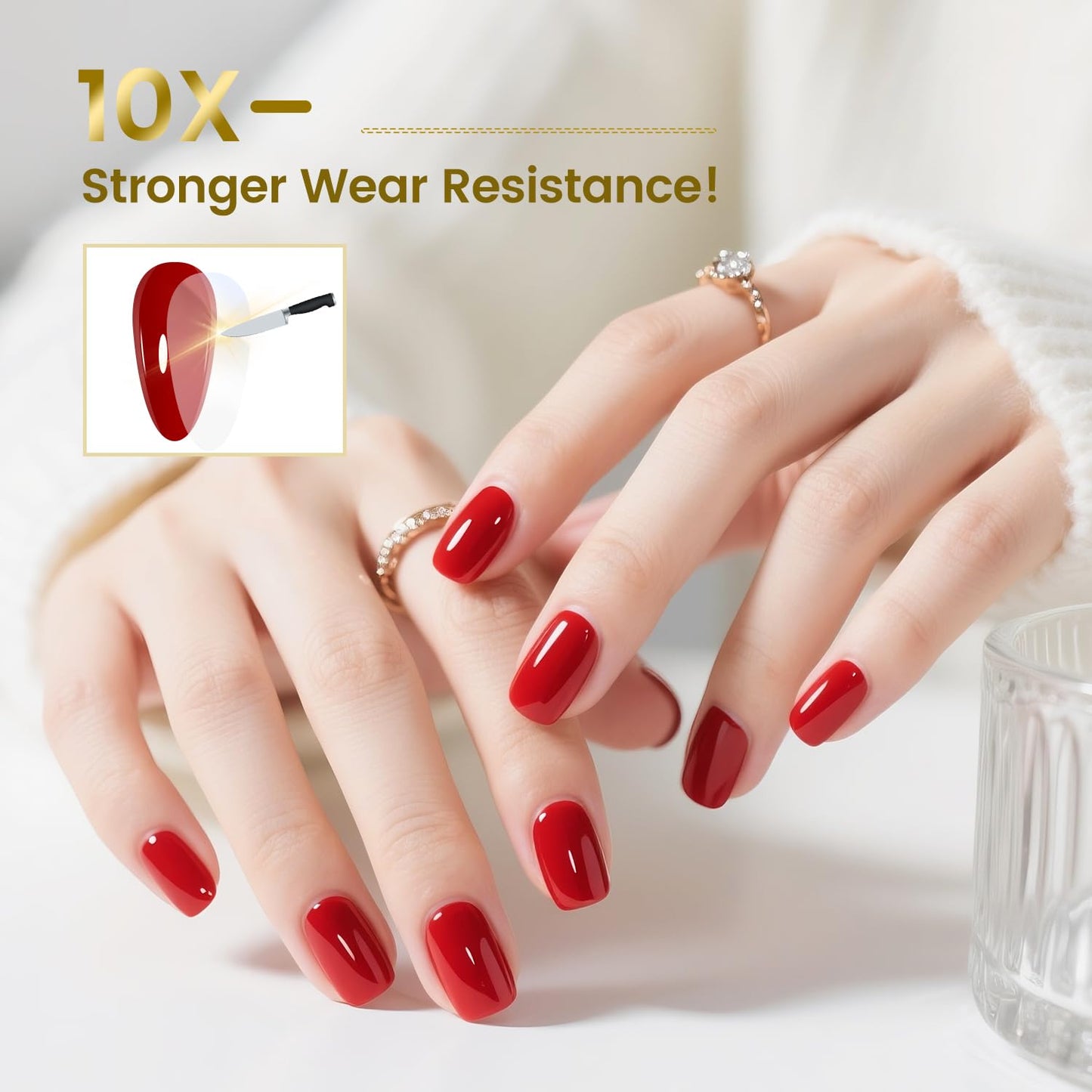 JODSONE Stain-Resistant Gel Top Coat - 16.5ml No Wipe Crystal Top Coat Gel Nail Polish, Anti-Stain & Long Lasting Gloss, for Sweaty Hands or Oil/Water Contact,U V Light Need-Velvo Beauty