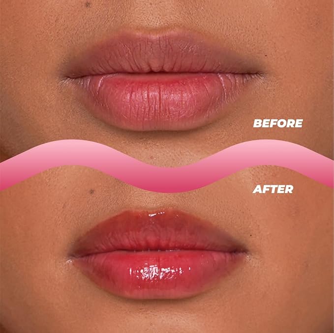 Vitamasques Lip Butter Balm Strawberry, Korean Lip Balm - Peptide Lip Treatment - Lip Balm Hydrating - Light Tinted Lip balm - Made in Korea - 0.33 fl.oz-Velvo Beauty