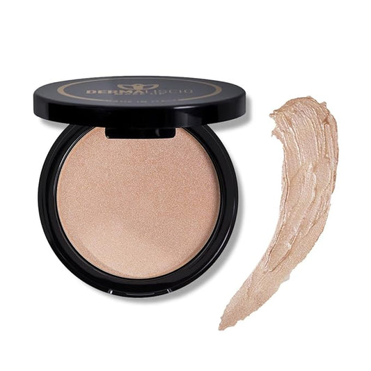 DERMALISCIO Natural glow soul bright highlighter – Highlighter Makeup powder – Natural and Subtle glow – Powder face makeup compatible and easy to use-Velvo Beauty