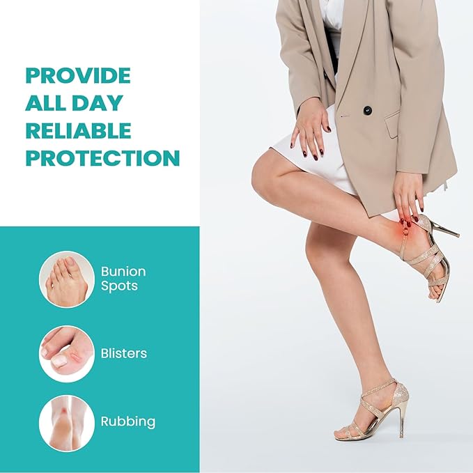 Blister Bandages Blister Pads - 50 ct Blister Cushions - Water Resistant Hydrocolloid Bandages for Foot, Toe, Heel - Gel Blister Bandages for Prevention & Recovery, Variety Pack-Velvo Beauty