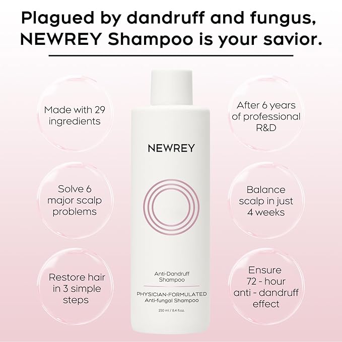 24HR Fast Itch Relief Anti-Fungal Shampoo for Psoriasis, Seborrheic Dermatitis & Folliculitis, Relieves Itchy, Dry Scalp, Sulfate & Paraben Free Anti-Dandruff Shampoo for Men and Women, 8.4 fl oz-Velvo Beauty