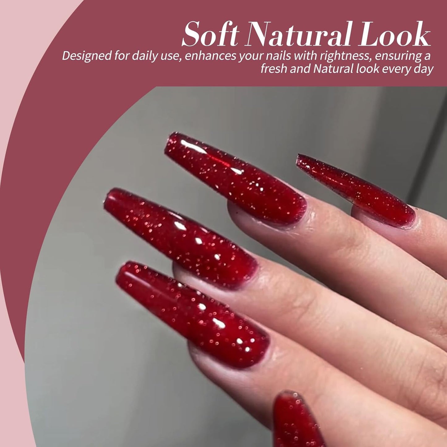 Born Pretty Jelly Burgundy Gel Nail Polish Halloween Ruby Blood Red Glitter Cat Magnetic Eye Gel Nail Polish Cherry Wine Red Gel Polish Collection Soak Off U v Led Gel Nail Kit Minicure DIY Gift 6PCS-Velvo Beauty