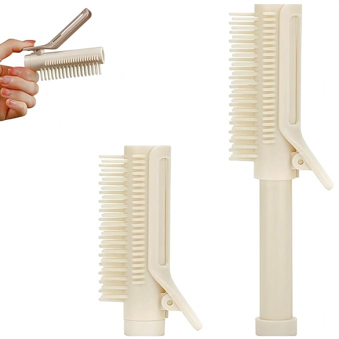 Retractable Hair Root Volume Clips, 2-in-1 Hair Styling Tool, Volumizing Roller Comb for Travel-Velvo Beauty