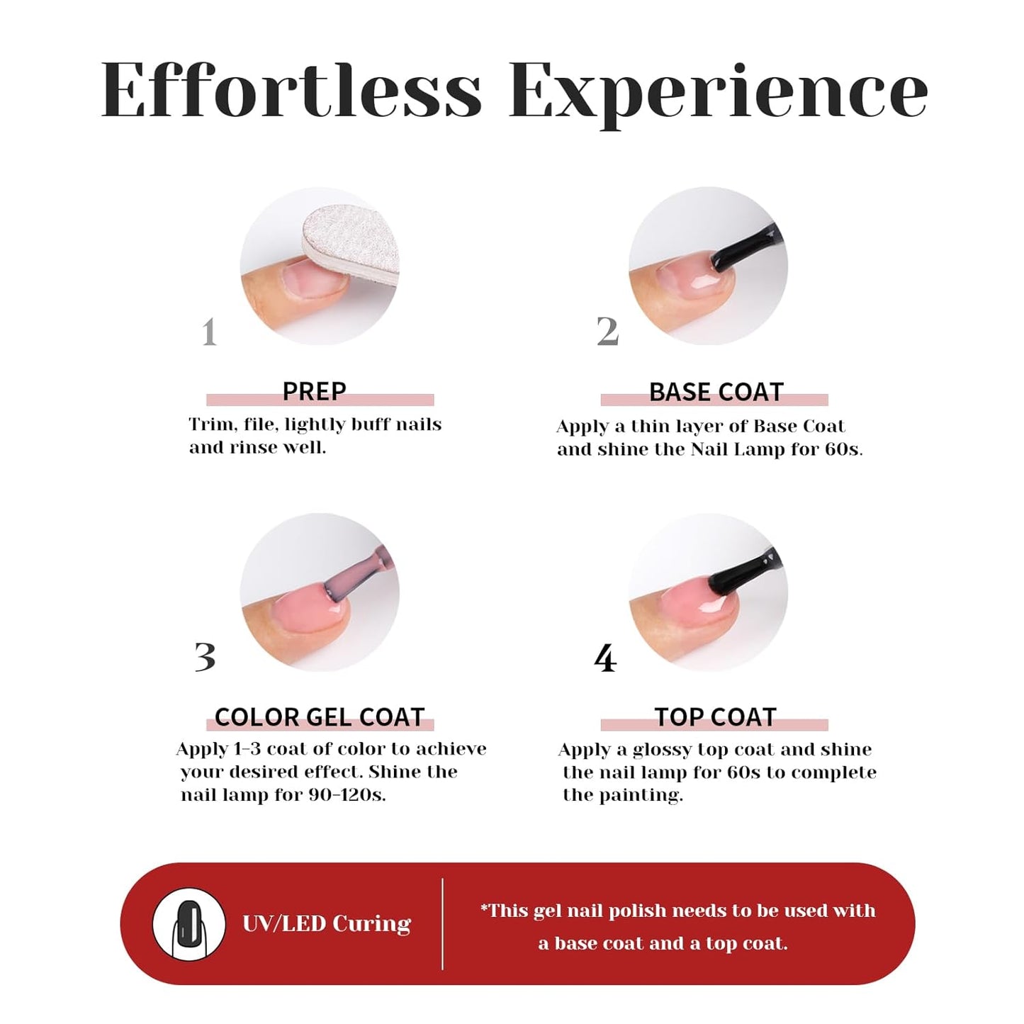 Dark Peach Glitter Gel Polish, Golden Sparkly Deep Peach Red Gel Nail Polish, 15ml UV/LED Soak Off Gel Polish for Manicure Salon or DIY Nail Art at Home - GP0093-Velvo Beauty