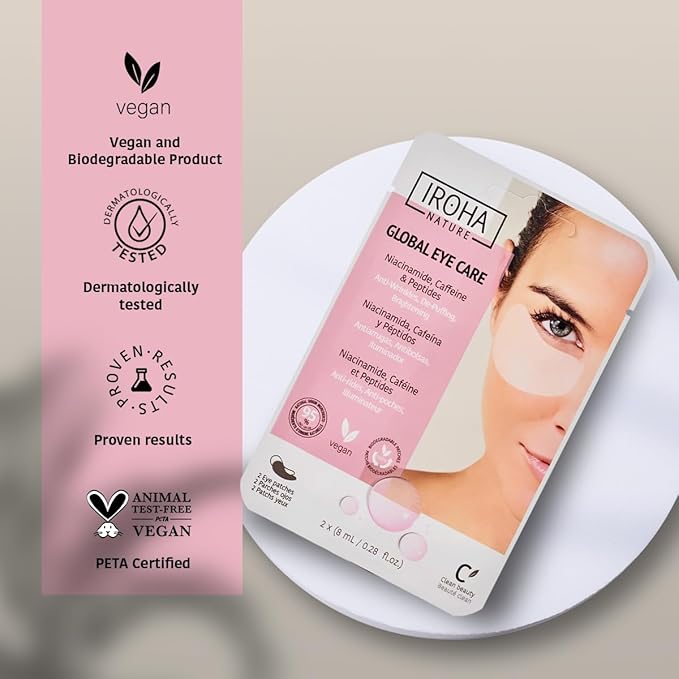 Eye Masks, Reduces Wrinkles, Dark Circles & Puffiness - Pack of 5 Pairs - Hydrating Patches with Niacinamide, Caffeine, Peptides - Vegan, Cruelty-Free, Skincare, Under Eye Treatment, Gift-Velvo Beauty