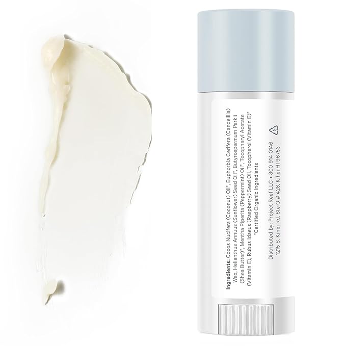 Cooling Lip Balm w/Organic Peppermint, Shea Butter, Vitamin E, Hydrating Chapstick, Soothe Dry Sunburnt Lips, After Sun Care, 2 Pack-Velvo Beauty