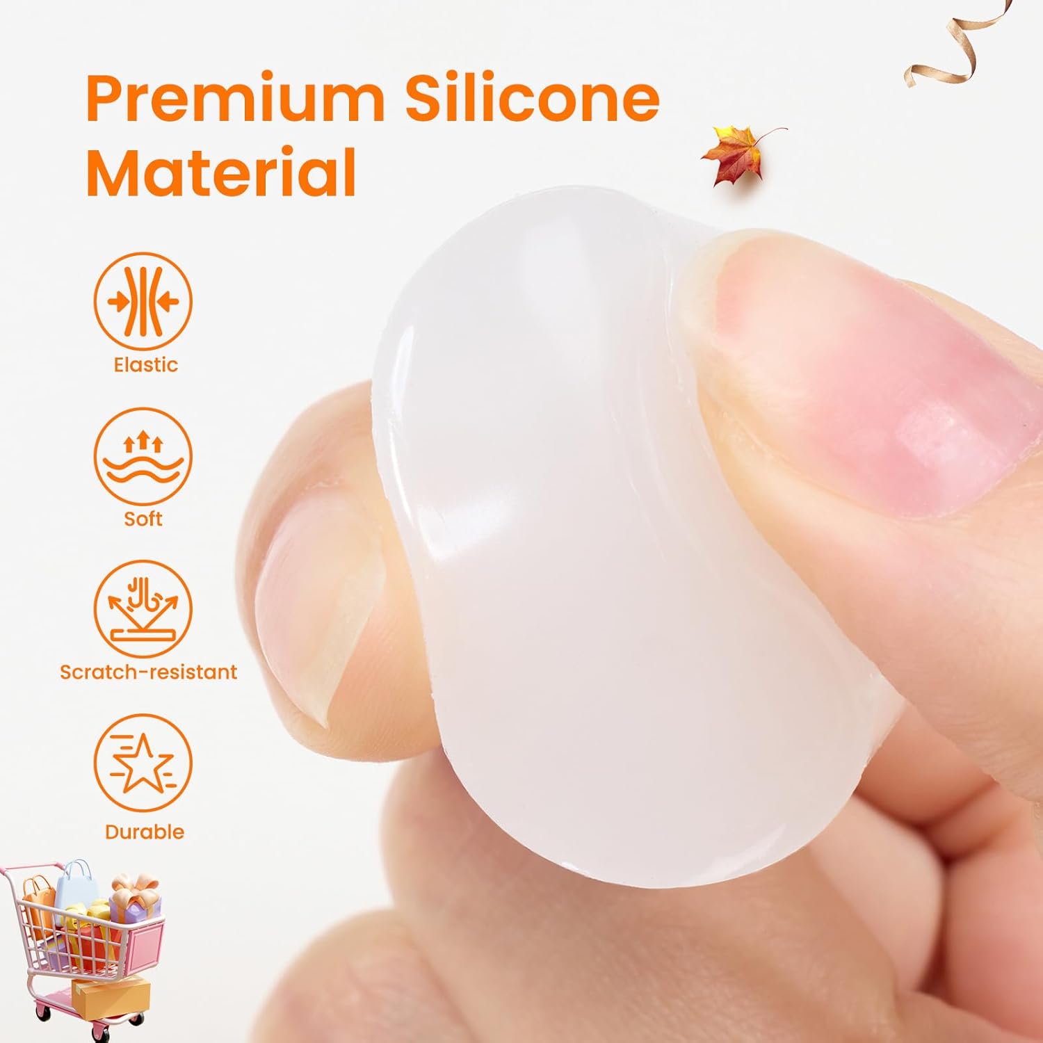 Beetles Nail Stamp 3Pcs Silicone French Tip Nail Stamp Kit with Replacement Nail Stamper Heads and Scrapers Soft Silicone Nail Printing Tool for Home Manicure Diy Nail Art Salon Gifts for Girls-Velvo Beauty