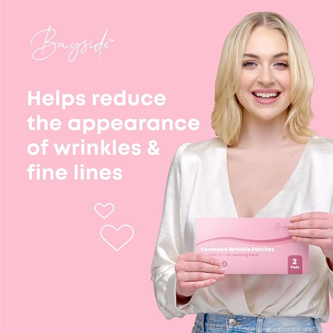 Forehead Wrinkle Patches | Non-Invasive Reusable Skin Care Solution | Fine Lines and Wrinkles Smoothing | Pairs with Eye Patches and Face Tape | Long-Lasting Skin Pads for a Smoother Look | Pack of 2-Velvo Beauty