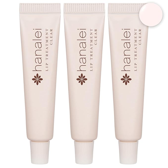 Hanalei Hydrating Lip Treatment Balm – Cruelty-Free, Paraben-Free Moisturizer for Severely Dry, Chapped Lips – Kukui Oil, Shea Butter & Grapeseed Oil – Clear Tint, Travel-Size 3-Pack (5ml X 3)-Velvo Beauty
