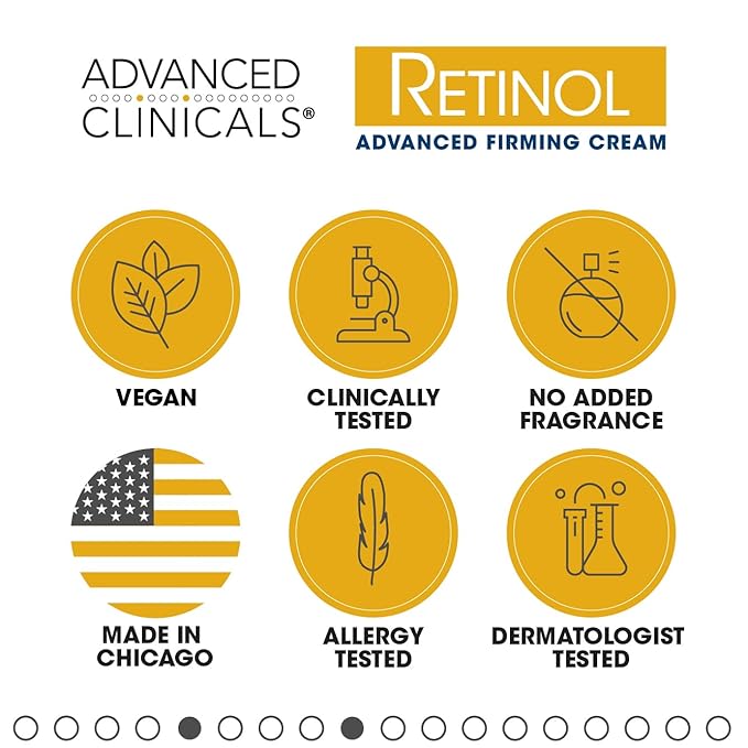 Advanced Clinicals Retinol Body Lotion Moisturizer Face Lotion & Body Cream | Crepey Skin Care Treatment Targets Look Of Crepe Skin, Wrinkles, Sagging Skin, & Sun Damaged Skin, 16 Oz-Velvo Beauty
